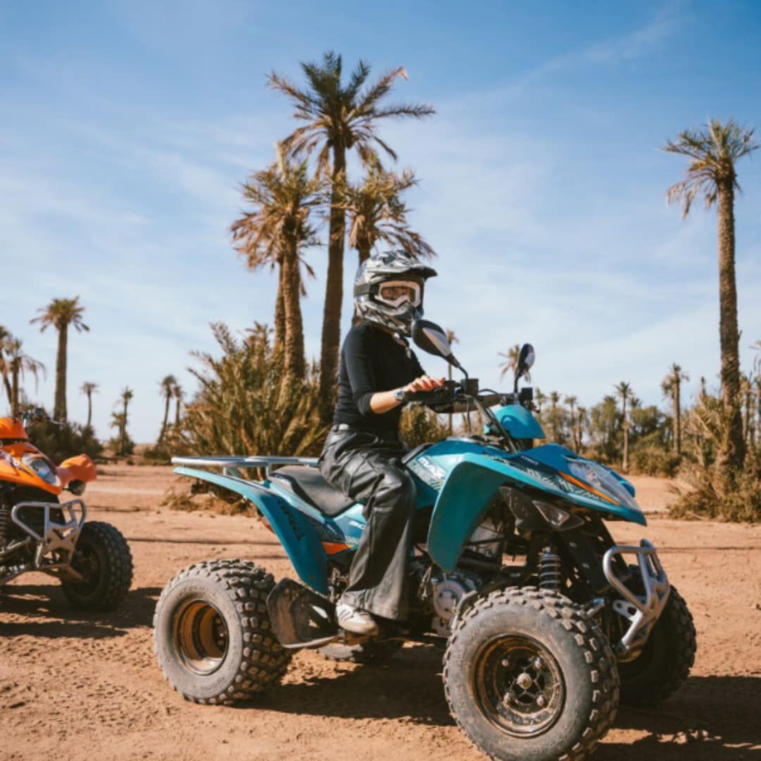 quad biking Marrakech beginners riding safely