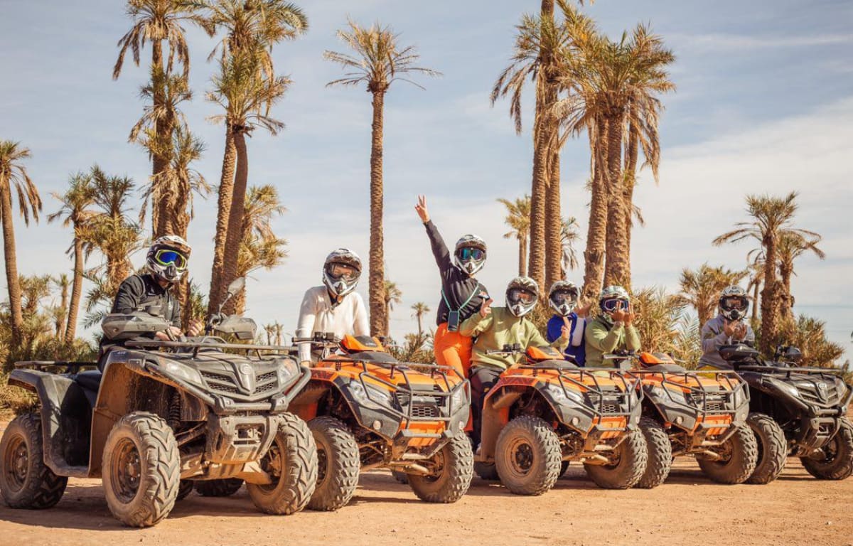 Quad biking in Marrakech desert with Volcano Experience