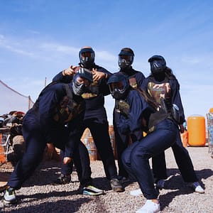 Paintball game in Marrakech for team-building and group fun